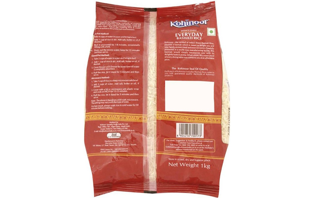 Kohinoor Char Minar Select Basmati Rice   Pack  1 kilogram